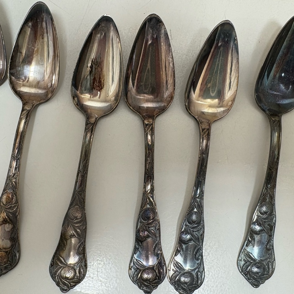Elegant Silver Plated Dining Spoon Set